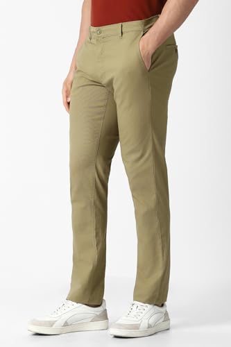 Van Heusen Casual Pants for Mens | Premium Cotton Blend Stretch | Slim Fit