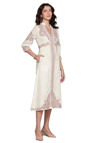 Ritu Kumar Ecru Multi Dori Long Dress