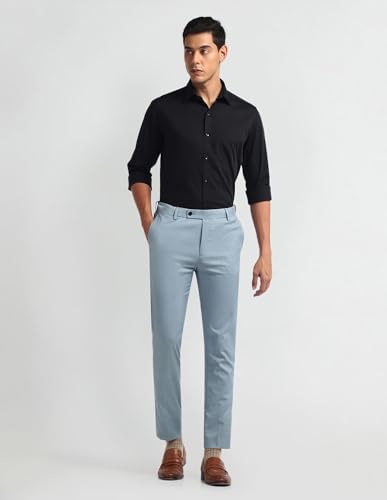 Arrow Autoflex Super Slim Trousers Light Blue