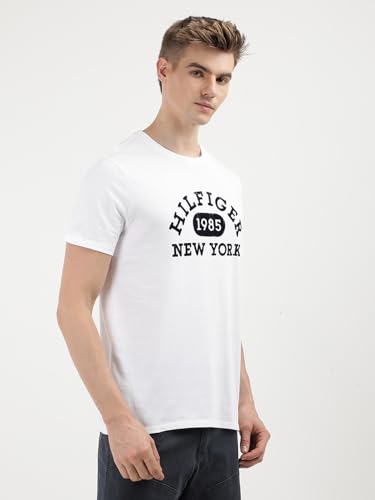 Tommy Hilfiger Mens White Color T-Shirt (XL)