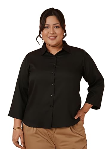 Angoori Fashion Women Solid Formal Shirt |Rayon Fabric |Plus Size Shirt for Women| (S-10XL)