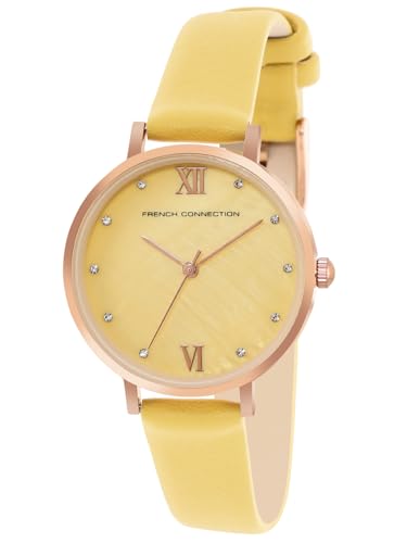 French Connection Analog Yellow Dial Women's Watch-FCN00065C