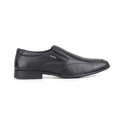Red Chief Low Ankle Formal Slip On Shoes for Men | Black UK07