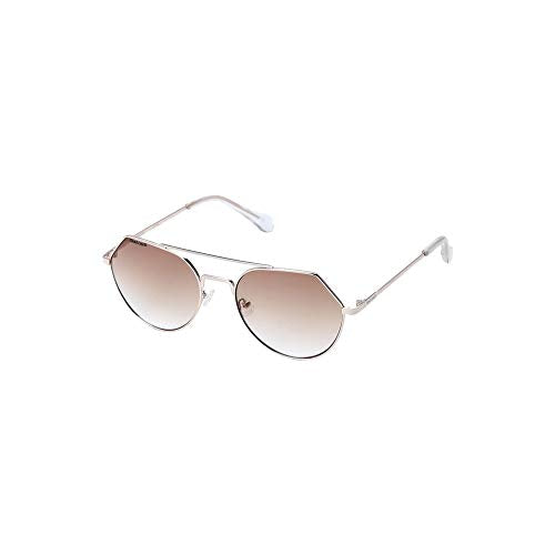 Fastrack Gradient Oval Women's Sunglasses - (M192BR2F|55|Brown Color)