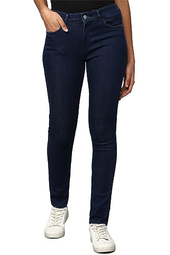 Allen Solly Women Navy Slim Fit Dark Wash Jeans