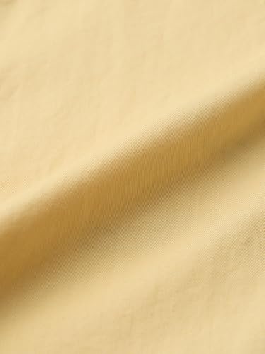 The Souled Store Oversized Shirt: Solar Men and Boys Short Sleeves Collared Neck Button Front Yellow Embroidered Cotton Oversized Holiday Shirts