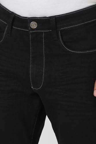 Van Heusen Men's Regular Jeans (VXDNCBTFR18661_Black