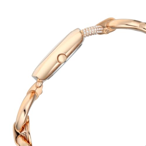 Titan Raga Unlocked Quartz 3 Hand Shaped White Mother of Pearl Dial, IP Rose Gold Strap Watch for Women - 2836WM01