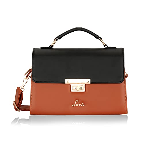 Lavie Women's Aahim Flap Satchel Bag Tan Ladies Purse Handbag
