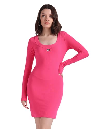 Tommy Hilfiger Womens Pink Color Dress (S)