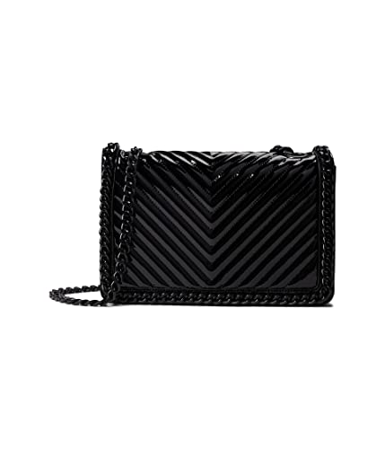 ALDO Greenwald Crossbody Bag, Black Glossy, Regular