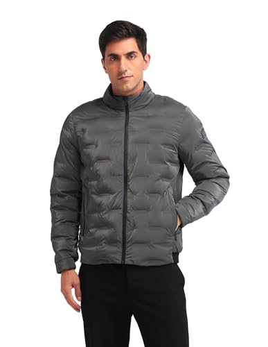 Arrow New York Men's A-Line Coat (ANAIJK4609_Dark Grey