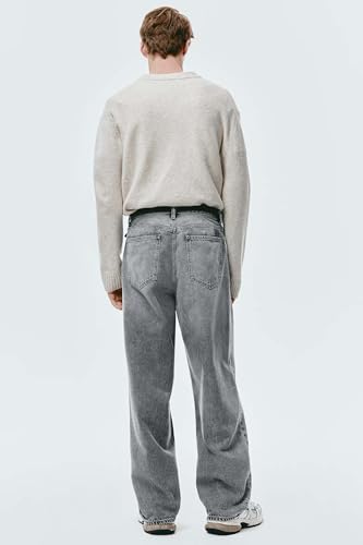 KOTTY Men’s Loose Fit Wide Leg Jeans in Washed Grey Denim-KTTMENSJEANS508_36