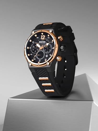 Kenneth Cole Reaction Chronograph Black Dial Watch for Men - KRWGO0071002