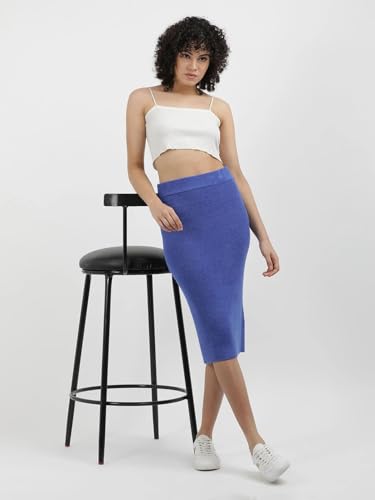 Calvin Klein Jeans Slim Fit Solid High Rise Skirt