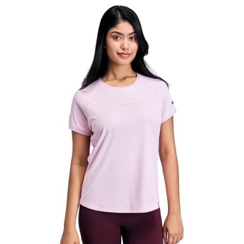 Quick Dry Half Sleeves Regular Fit Running Sports Tee NYK033 Lilac