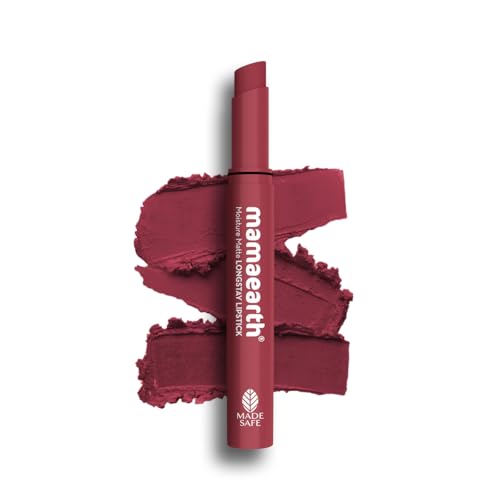 Mamaearth Moisture Matte Longstay Lipstick with Avocado Oil & Vitamin E for 12 Hour Long Stay-19 Spiced Petals - 2 g