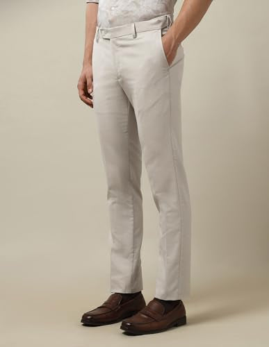 Arrow Men's Textured Dobby 1851 Trousers (ARAKTR2143_Beige_30)