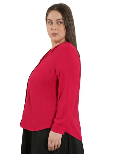 VERO MODA Curve Women's Regular Fit Pink Shirt