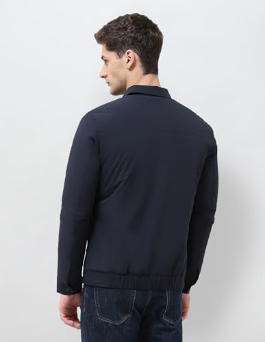 U.S.Polo Association Men's Solid Regular Fit Jacket (USJCK001C_Navy_S)