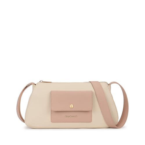Fastrack Stellar Sling Bag for Women| Faux Leather Sling with Adjustable Belt | Small Grain Texture and Front Button Pocket | Trendy Handbags for Women | Compact Sling for Girls