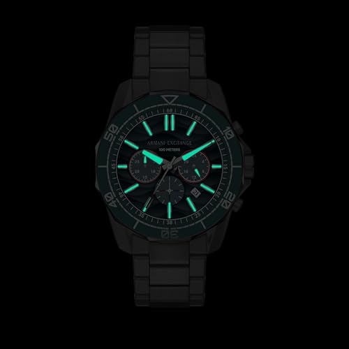 Armani Exchange Metallic Quartz Stainless Steel Watch AX1972