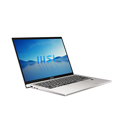 MSI Prestige 14H, Intel 12th Gen. i5-12450H, 36CM FHD+ 60Hz Laptop (8GBx2/512GB NVMe SSD/Windows 11 Home/NVIDIA RTX 2050, GDDR6 4GB Graphics/Urban Silver/1.49Kg), B12UCX-412IN