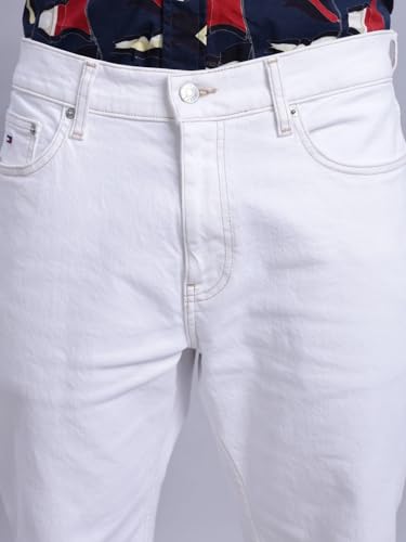 Regular Fit Printed Mid Rise Shorts White