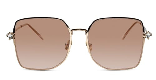 ELINE Square Sunglasses For Women | 100% UV Protected Glasses | Impact & Scratch Resistant glasses | Branded Stylish designer | Bronze | 7514