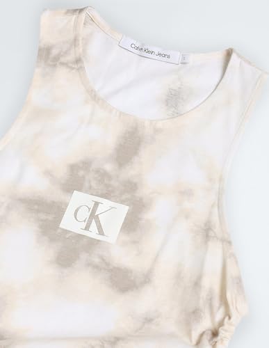Calvin Klein Womens White Color Dress (L)
