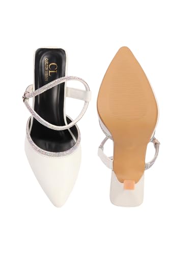 Carlton London Women sandal,White,UK-7