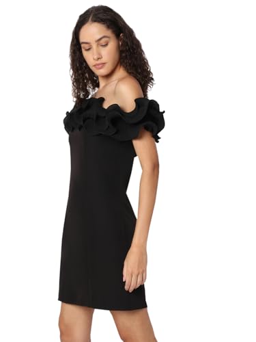 VERO MODA Womens Sheath Black Dress