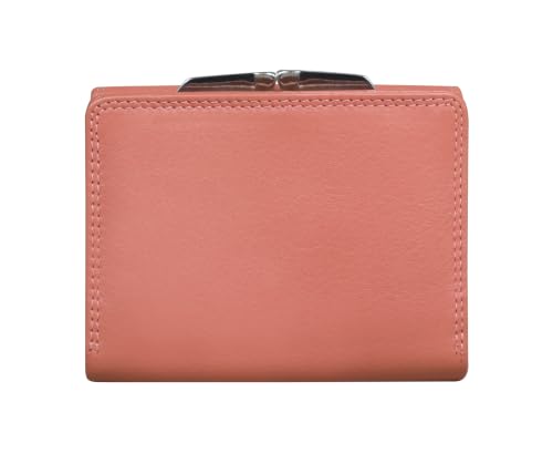 Calfnero Genuine Leather Women's Wallet-Women's Purse (Rose)