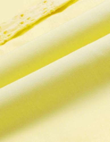 U.S. POLO ASSN. Girl's Cotton A-Line Mini Dress (UGSS25DRS248 Yellow