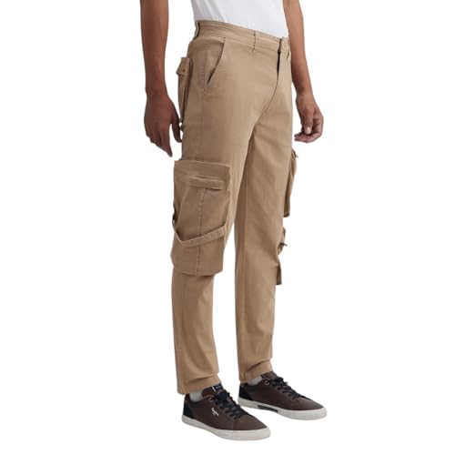 Pepe Jeans Men's Straight Pants (PM211959_Khaki Beige