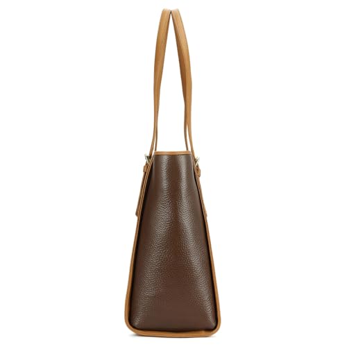 Da Milano Leather Tote Bag for Women - Brown (00173OL)
