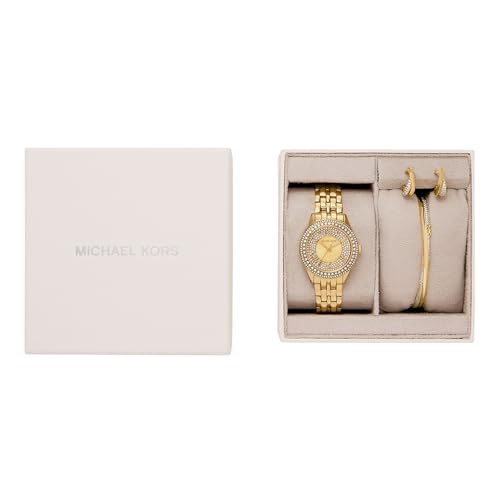 Michael Kors Harlowe Gold Quartz Stainless Steel Watch MK4974SET