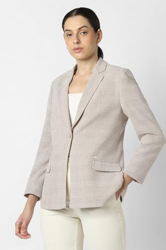 Van Heusen Women's Blazer (VWBZFRGFO45402_Beige