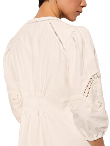 ONLY Women Fit and Flare White Dress