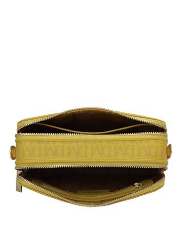 Da Milano Genuine Leather Yellow Sling Bag (10041) (Small)