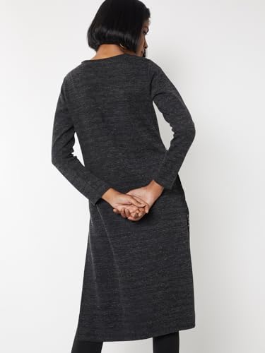 Max Women's Acrylic Regular Kurta (AKWKWI25GR_Grey