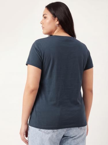 Max Women Embroidered T-Shirt(Teal_6XL)