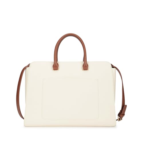 Fastrack PowerPlay laptop Tote | Women’s Faux-Leather laptop Tote Bag | 15'' Padded Laptop Section, Center Zip Compartment & External Quick-Access Pockets
