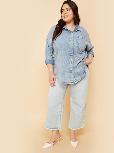 Max Women's Regular Fit Shirt (APPI2D_Light Blue