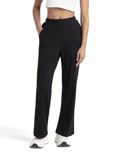 Jockey A158 Women's Super Combed Cotton Rich Straight Fit Wide Leg Pants_Black_L