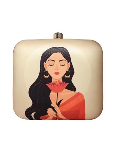 Graceful Girl Portrait Clutch