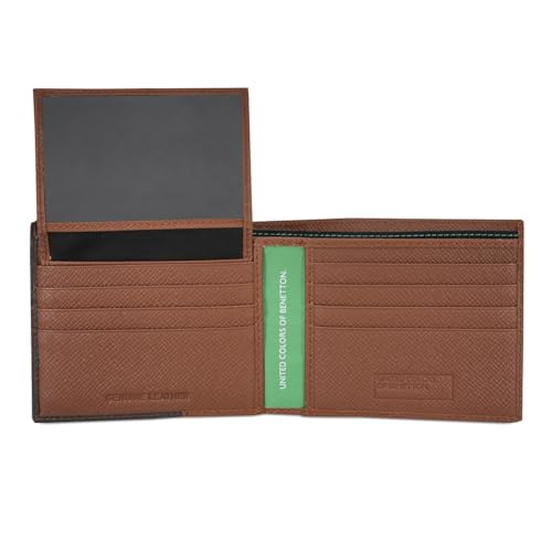 UNITED COLORS OF BENETTON Jacobo Leather Men's Casual Wear Two Fold Wallet (Brown, Free Size)