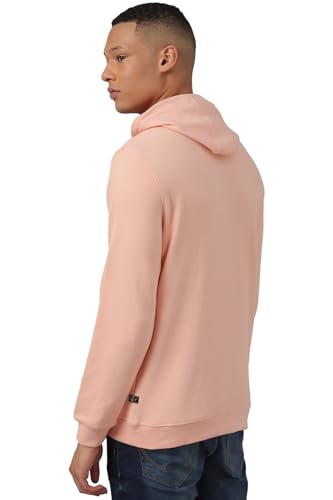 Allen Solly Men Beige Hooded Neck Full Sleeves Formal Sweatshirt