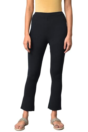 W Cotton Blend Strechable Flared Pants for Women | Cotton Blend Flared Pants for Women | Trousers for Women | W for Woman