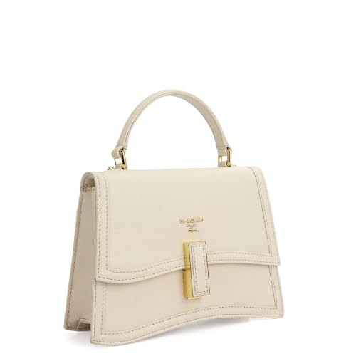 Da Milano Leather Satchel Bag for Women - Marshmallow White (LB-01516A-OL)